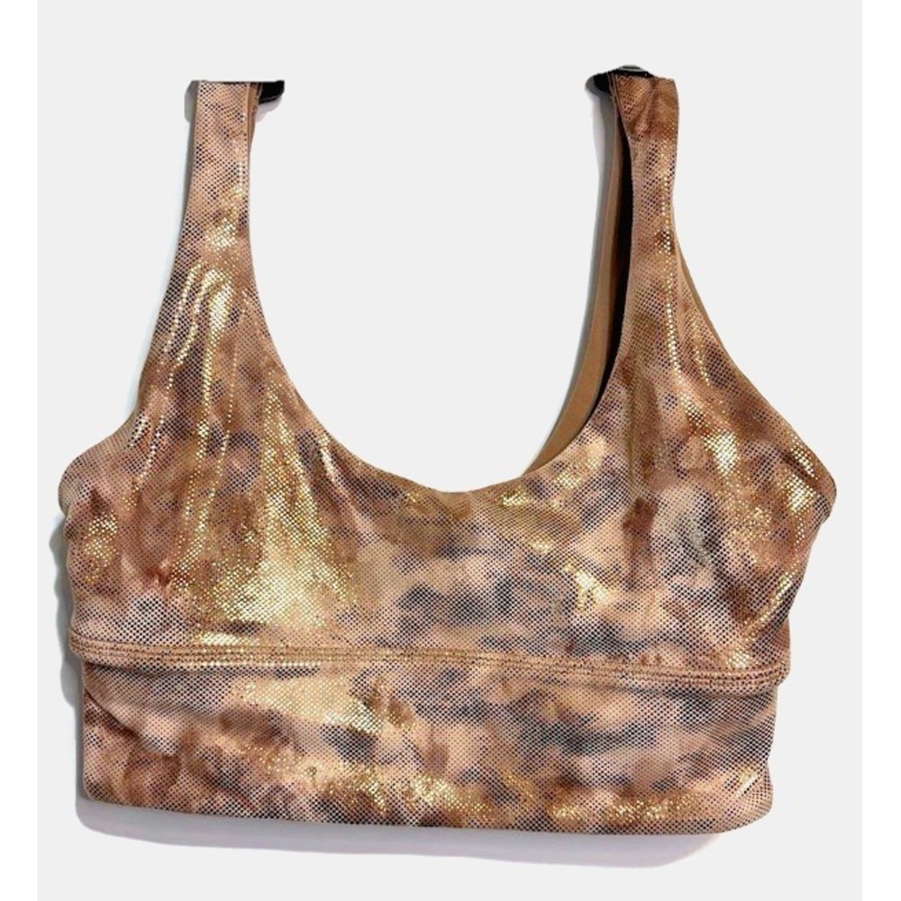Lululemon Align Bra Shine Light Support, A/B Cup Size 4 Diamond Dye Misty Shell